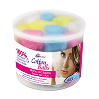 Μπάλες βαμβακιού ντεμακιγιάζ πολύχρωμες